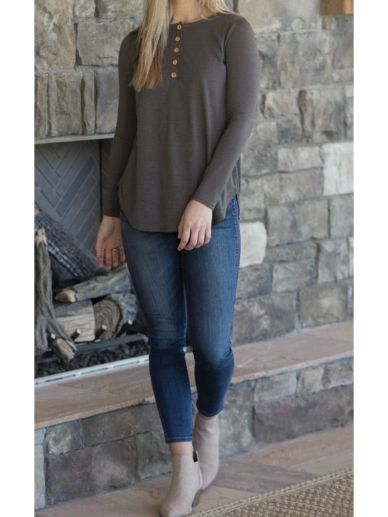 Simply Southern Tops - Simply Southern Long Sleeve Henley